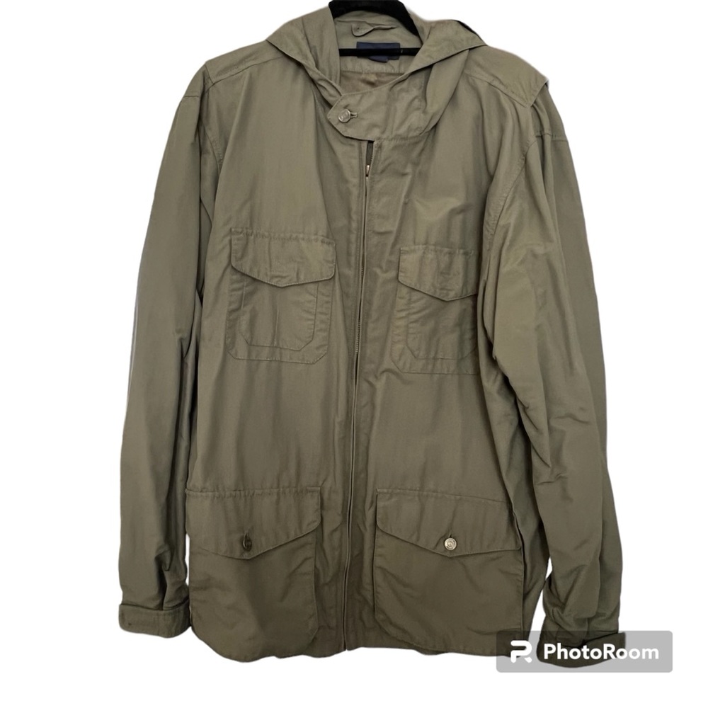Land's End Army Green Utility Jacket